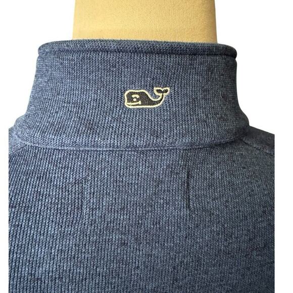 Vineyard Vines Warm Sweater Vest Men's Blue Size 2XLB Zip Up Golf Preppy - Picture 7 of 9